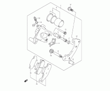 vorderer Bremssattel