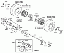 Räder hinten, Antrieb mit Bremse