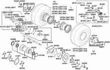 Räder hinten, Antrieb mit Bremse