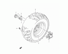 RIGHT REAR WHEEL (LT-A750XPL2 P17) 