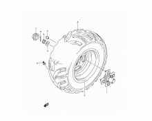 RIGHT REAR WHEEL (LT-A750XPZL2 P17) 