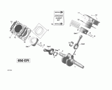 Crankshaft, Piston & Cylinder 2VCA Model