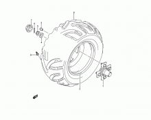 Right Rear Wheel (LT-A750XL1 P33)