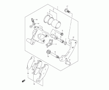 vorderer Bremssattel