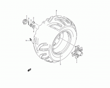 Right Rear Wheel (LT-A750XL1 P28)