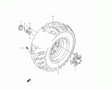 RIGHT REAR WHEEL (LT-A750XPL2 P24) 